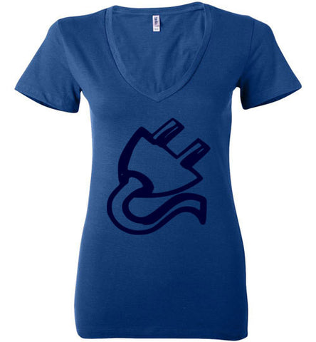 Ladies Big Plug Blue