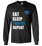 EAT SLEEP - LONG SLEEVE WHITE