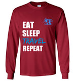 EAT SLEEP - LONG SLEEVE WHITE