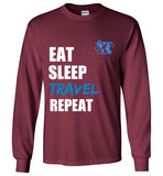 EAT SLEEP - LONG SLEEVE WHITE