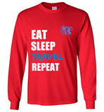 EAT SLEEP - LONG SLEEVE WHITE