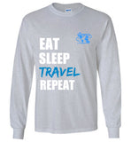 EAT SLEEP - LONG SLEEVE WHITE