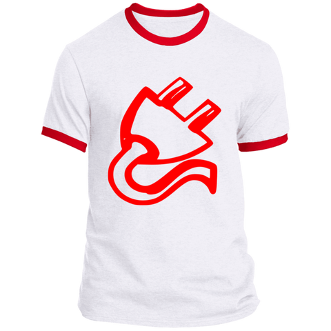 I'm Connected Big Plug Ringer Tee - Red