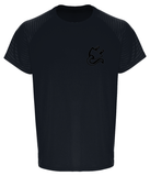 Big Plug TriDri® Embossed Sleeve T-Shirt - black