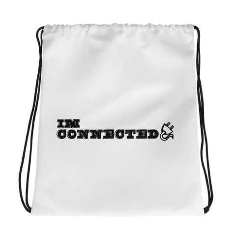 I'm Connected Drawstring bag