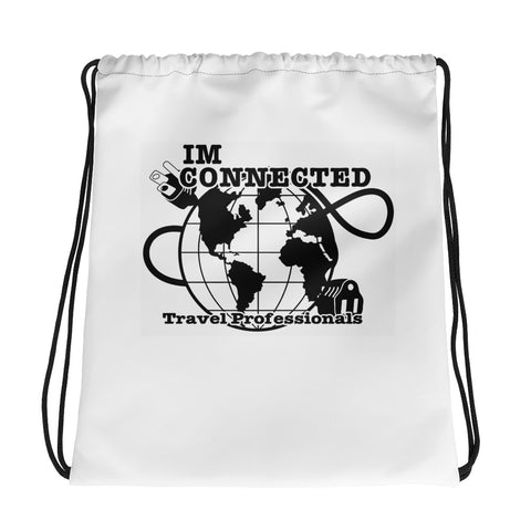 I'm Connected Travel Drawstring bag