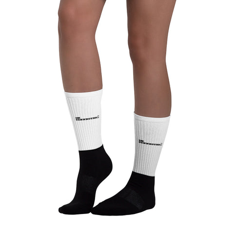 I'm Connected Black Foot Sublimated Socks - XL