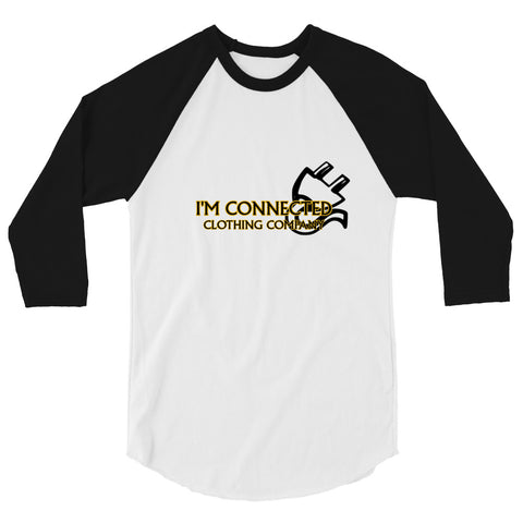 I'm Connected Clothing 3/4 sleeve raglan shirt